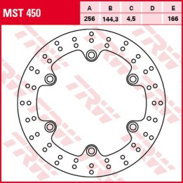 TRW zf tarcza hamulcowa przód honda nss 125 forza '15-, sh 300 '07-, (256X144X4,5MM)