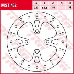 TRW zf tarcza hamulcowa przód honda nsc 50 vision '12-, afs 110 '12-, nsc 110 '11-, scv 125 lead '10-'13, pcx 125 '10-'14, sh 1…