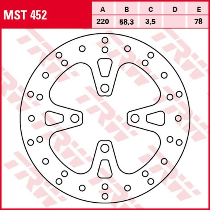 TRW zf tarcza hamulcowa przód honda nsc 50 vision '12-, afs 110 '12-, nsc 110 '11-, scv 125 lead '10-'13, pcx 125 '10-'14, sh 1…