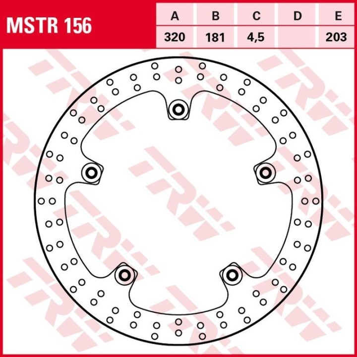 TRW zf tarcza hamulcowa przód bmw f 800R '15-, s 1000XR '15-'19, r-nine t '13-, r 1200R/RT '13-'18, r 1250R/RT '19-, (320X181X4…