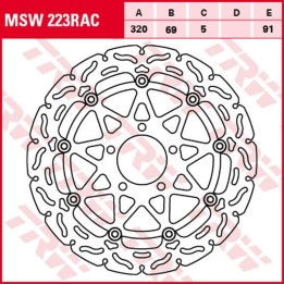 TRW zf tarcza hamulcowa przód suzuki gsx-r 600 '97-'03, gsx-r 750 '96-'03, gsx-r 1000 '01-'02, TL 1000R '98-'99, TL 1000S '97-'…