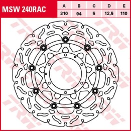 TRW zf tarcza hamulcowa przód honda cbr 600RR '03-'16, cb 1000R '08-'16, cbr 1000RR fireblade '04-'05, cb 1300S/A/F '03-'13 (31…