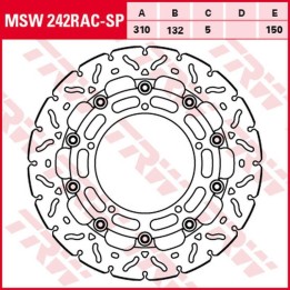 TRW zf tarcza hamulcowa przód yamaha yzf R6 '04-'16, FZ-8N/S fazer '10-'16, yzf R1 '06-'11, xt 1200Z tenere '10-, (310X132X5MM)…