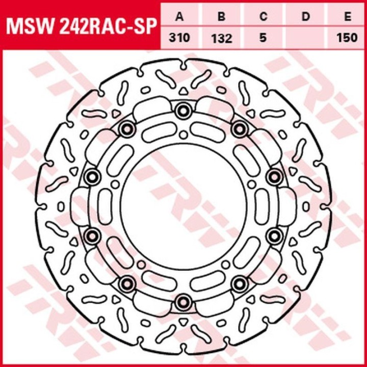 TRW zf tarcza hamulcowa przód yamaha yzf R6 '04-'16, FZ-8N/S fazer '10-'16, yzf R1 '06-'11, xt 1200Z tenere '10-, (310X132X5MM)…