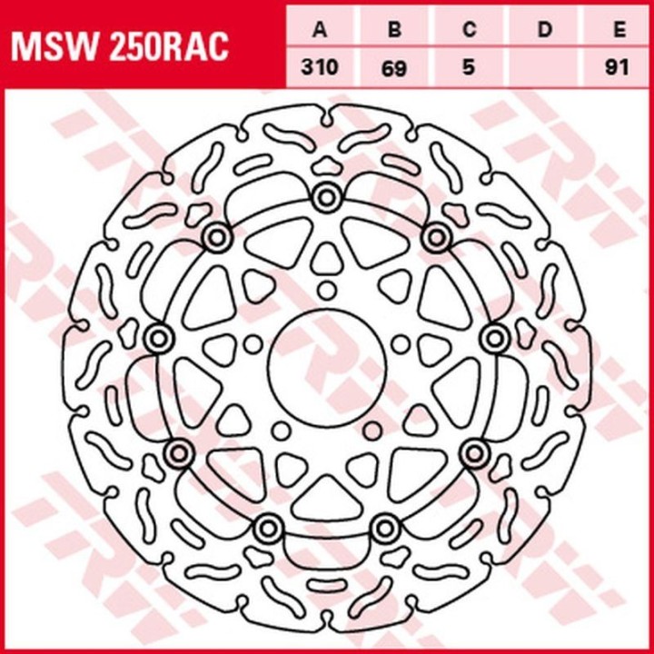 TRW zf tarcza hamulcowa przód kawasaki klv 1000 '04-'06, suzuki dl 650 v-strom '04-'07, dl 1000 v-strom '02-'09, sv 1000 '03-'0…