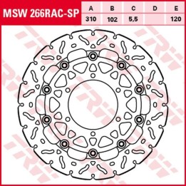 TRW zf tarcza hamulcowa przód suzuki gsx-r 600 '08-'16, gsx-r 750 '08-'16, gsx-r 1000 '07-'16 (310X102X5,5MM) wave