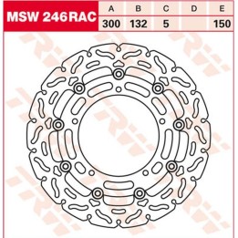 TRW zf tarcza hamulcowa przód yamaha yzf R25, yzf R3, MT-03 '15-, FZ-6N/S fazer '04-'10, XJ6 600N/F/S diversion '09-'16, yzf R6…