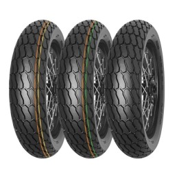 MITAS OPONA 130/80-19 (27x7-19) FLAT TRACK SOFT NHS TT (POMARAŃCZOWO-ŻÓŁTY PASEK) PRZÓD/TYŁ DOT 2025 (DOT:DDDP) ZAMIENNIK:700003