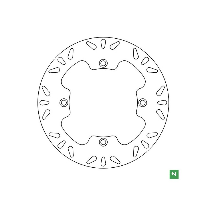 NEWFREN TARCZA HAMULCOWA PRZÓD HONDA XRV 750 (90-03) (276x144x4) (4x10,5mm)