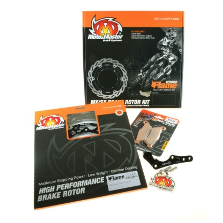 MOTO-MASTER zestaw hamulcowy (tarcza, klocki, adapter) gas gas ec/ecf 250/300/350 '21-, ex/exf 250/300/450, mc/mcf 125/250/350/…