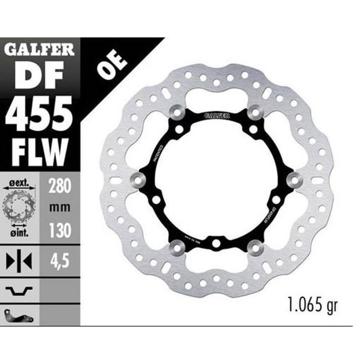 GALFER tarcza hamulcowa przód yamaha MT-07 (ABS) '14-'20; tracer gt '16-; srx 700 '15-; xtz 700 tenere '19-23 (wave floating) (…