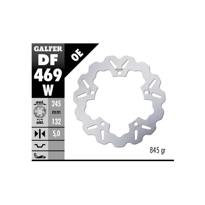 GALFER tarcza hamulcowa tył yamaha mt 07 (ABS) '14-'20; tracer 700/850/890 gt '16-; srx 700 '15-; xtz 700 tenere '19-23; mt 09…