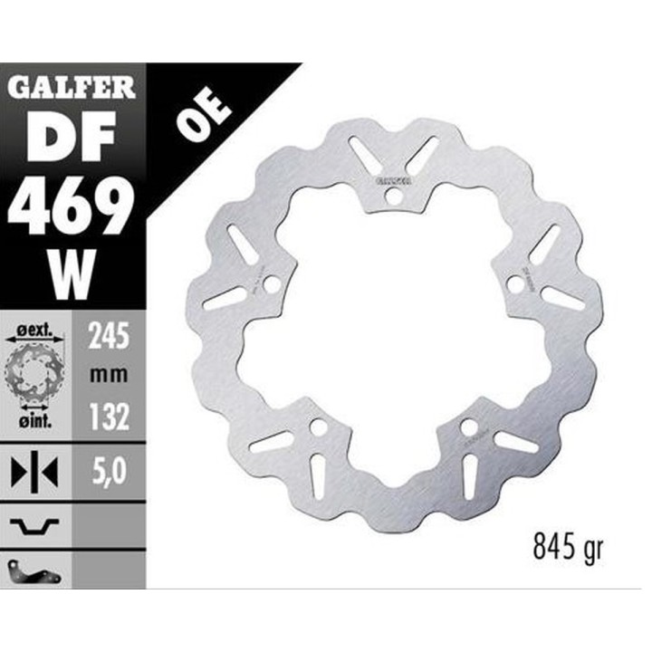 GALFER tarcza hamulcowa tył yamaha mt 07 (ABS) '14-'20; tracer 700/850/890 gt '16-; srx 700 '15-; xtz 700 tenere '19-23; mt 09…