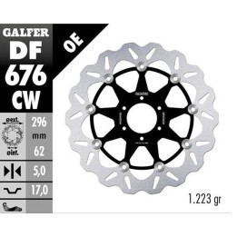 GALFER tarcza hamulcowa przód honda cbr 600F4 '99-'00; cbr 900RR '92; vfr 800 '89-'13; crossruner x '11-'14; xl 1000V varadero…