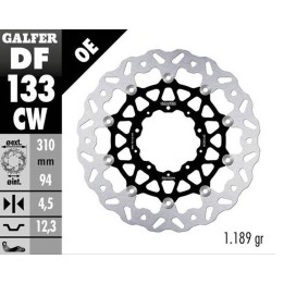 GALFER tarcza hamulcowa przód honda forza 750 '21-'23; cb 1000R '18-'23; nt 1100 '22-'23 (wave floating) (310X94X4,5MM)