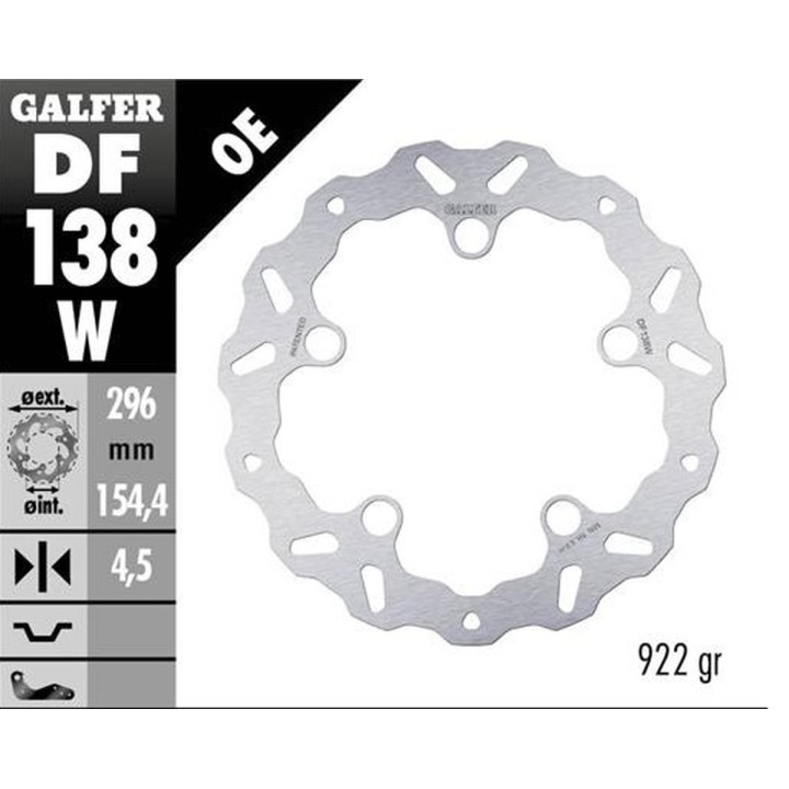 GALFER tarcza hamulcowa przód honda cb 125R '18-; cb 250R '18-; cb 300R '18; cb 500F/X '22-; cbr 500R '22-; cb 750 hornet '22-…
