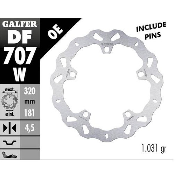 GALFER tarcza hamulcowa przód bmw f 800R/S/ST/GT '09-; f 900XR '20-; r 850R/RT '04; r 1100S '01-; r 1100/1500/1200/1250S/R/RT/S…