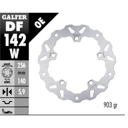 GALFER tarcza hamulcowa tył honda crf 1100L africa twin '20- (wave fixed) (256X140X5,9MM)