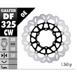 GALFER tarcza hamulcowa przód suzuki gsxr 1000R '16- (wave floating) (320X102X5MM)