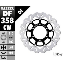 GALFER tarcza hamulcowa przód suzuki gsx-r 600 '08-; gsx-r 750 '08-; gsx-r 1000 '09-'15 (wave floating) (310X102X5MM)