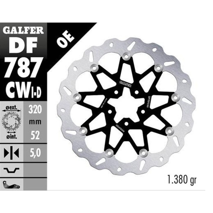 GALFER tarcza hamulcowa przód ktm 690 duke '12-'16; 890 duke '20-'23; husqvarna 701 svartpilem '18-'19; vitpilen '18-'19 (lawa)…