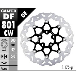 GALFER tarcza hamulcowa przód ktm 790 duke '18-'23; 890 duke '21-'22 (wave floating) (300X52X5MM)