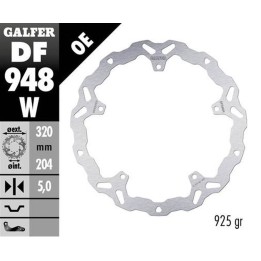 GALFER tarcza hamulcowa przód ktm rc 125 '22-'23; rc 200 '22-23; rc 390 '22'23 (wave fixed) (320X204X5MM)