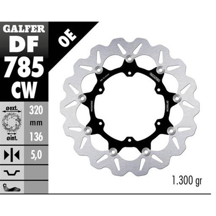 GALFER tarcza hamulcowa przód ktm 1050 adventure '15-; 1090 adventure '17-; 1190R adventure '13-; 1290R/S/T super adventure '15…
