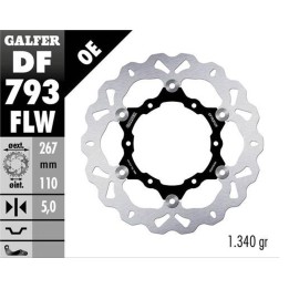 GALFER tarcza hamulcowa tył ktm 1050 adventure '15-; 1090 adventure '17-; 1190R adventure '13-; 1290R/S/T super adventure '15-'…