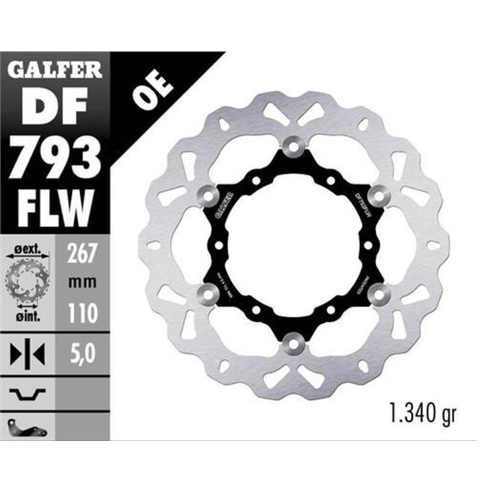 GALFER tarcza hamulcowa tył ktm 1050 adventure '15-; 1090 adventure '17-; 1190R adventure '13-; 1290R/S/T super adventure '15-'…