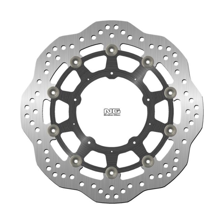 NG tarcza hamulcowa przód honda adv 750 '17-'18, x-adv 750 '17-'22 (296X108X4MM) (5X6,00MM) wave pływająca (środek aluminiowy)
