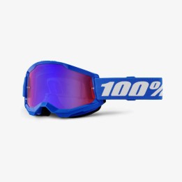 100 PROCENT GOGLE STRATA 2 BLUE - MIRROR RED/BLUE LENS