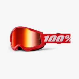 100 PROCENT GOGLE STRATA 2 RED - MIRROR RED LENS