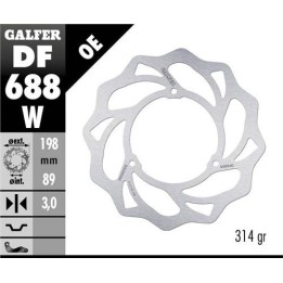 GALFER tarcza hamulcowa przód ktm SX 65 '98-'24; husqvarna tc 65 '17-'24; gas gas mc 65 '21-'24 (198X89X3MM) (3x6,5MM) wave