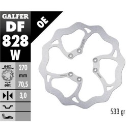 GALFER tarcza hamulcowa przód tm racing en 125/250/450/530 '04-14, en 125/300 '15-21, MX 125-530 '05- (270X70,5X3MM) (6X6,5MM)…