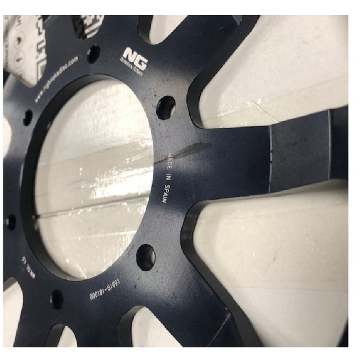 NG tarcza hamulcowa przód honda CBR1000RR '09-19 (320X74X5MM) (6X6,5MM) pływająca (środek aluminiowy) - drobne rysy