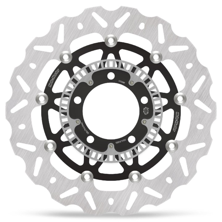 MOTO-MASTER tarcza hamulcowa pływająca przód / przednia nitro road (aluminiowy środek) lewa / prawa , pierścień ABS, kawasaki:…