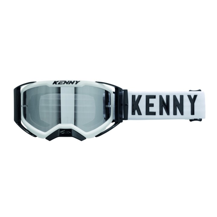 KENNY RACING GOGLE PERFORMANCE EVO 2 WHITE-CLEAR LENS- SZYBKA PRZEŹROCZYSTA