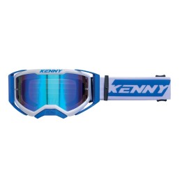 KENNY RACING GOGLE PERFORMANCE EVO 2 BLUE- MIRROR LENS - LUSTRO