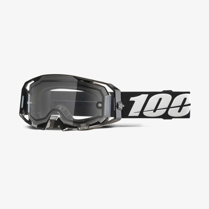 100 PROCENT GOGLE ARMATIC ENDURO MOTO DUAL PANE BLACK - CLEAR LENS - - SZYBKA PRZEŹROCZYSTA