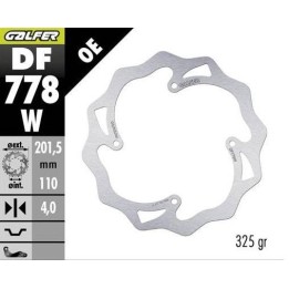 GALFER tarcza hamulcowa tył ktm SX 85 '07-'10; xc 105 '07- (201X110X4) wave