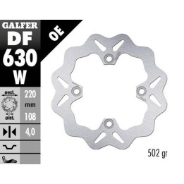 GALFER tarcza hamulcowa tył ducati 748/916/996/998 '94- (220X108X4) wave