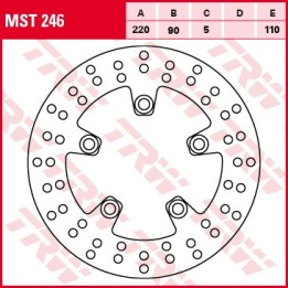 TRW zf tarcza hamulcowa tył suzuki gsxr 600 / 750 96-18, sv 650 03-10, gsxr 1000 01-16, sv 1000 03-08, TL 1000 97-01