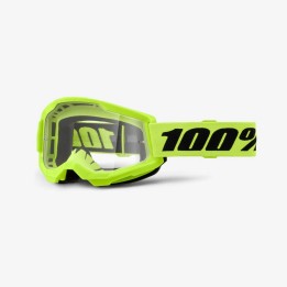 100 PROCENT GOGLE STRATA 2 YOUTH JUNIOR YELLOW - CLEAR LENS