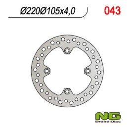 NG tarcza hamulcowa tył honda xl 125V varadero '01-'13, XR 400 '95-05, XR 250 '91-04, cbr 125 r '03-'17, crf 230 '07-12, suzuki…