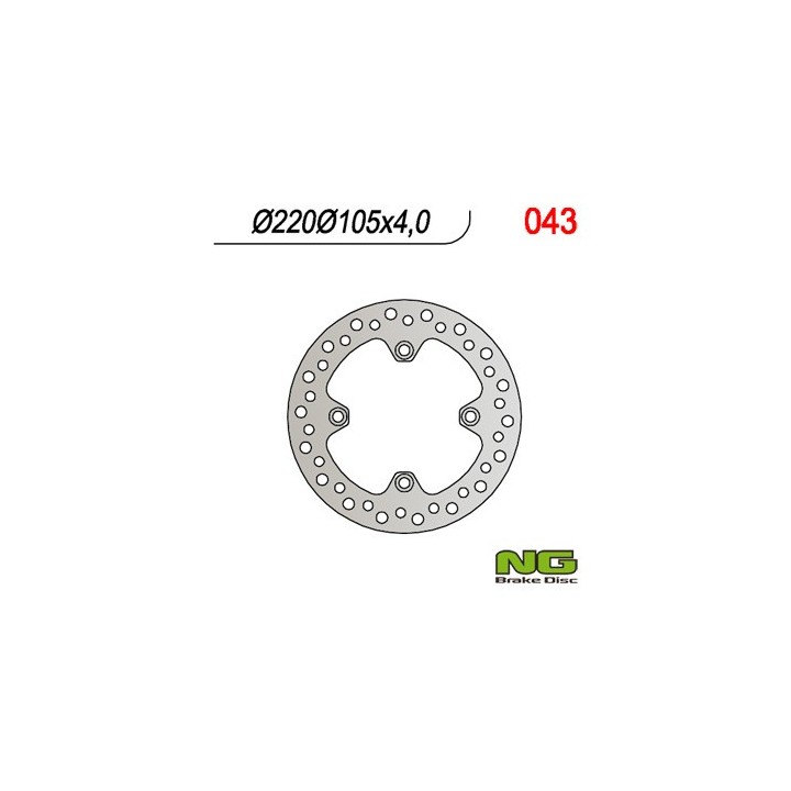 NG tarcza hamulcowa tył honda xl 125V varadero '01-'13, XR 400 '95-05, XR 250 '91-04, cbr 125 r '03-'17, crf 230 '07-12, suzuki…