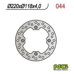 NG tarcza hamulcowa tył suzuki dr 350 ''99, dr 250 '96-00, drz 250 '01-07, ts 125 '89-'94 (220X118X4MM) (4x10,5MM)