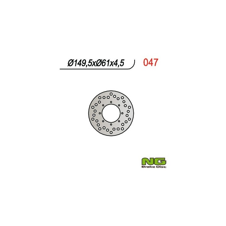 NG tarcza hamulcowa tył polaris sportsman 400/500 '01-03, (149x61x4,5MM) (8X5,5MM)