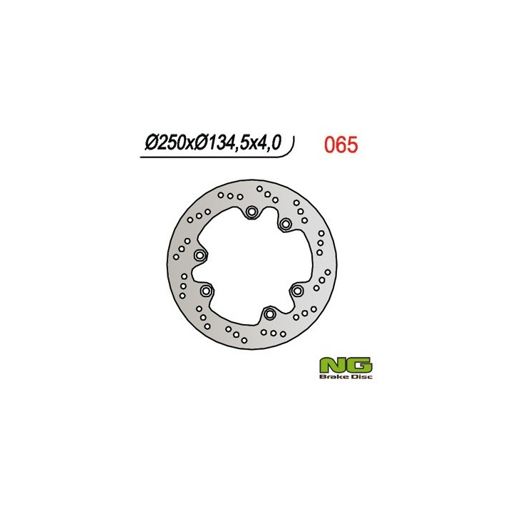 NG tarcza hamulcowa tył suzuki dr 600/650/750/800 (250x134,5x4)