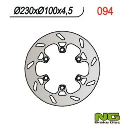 NG tarcza hamulcowa tył kawasaki klx 250/650,KX, klx 250R '93-'98, klx 650R '93-'03, klx 300 '93-'97 (230X100X4,5)